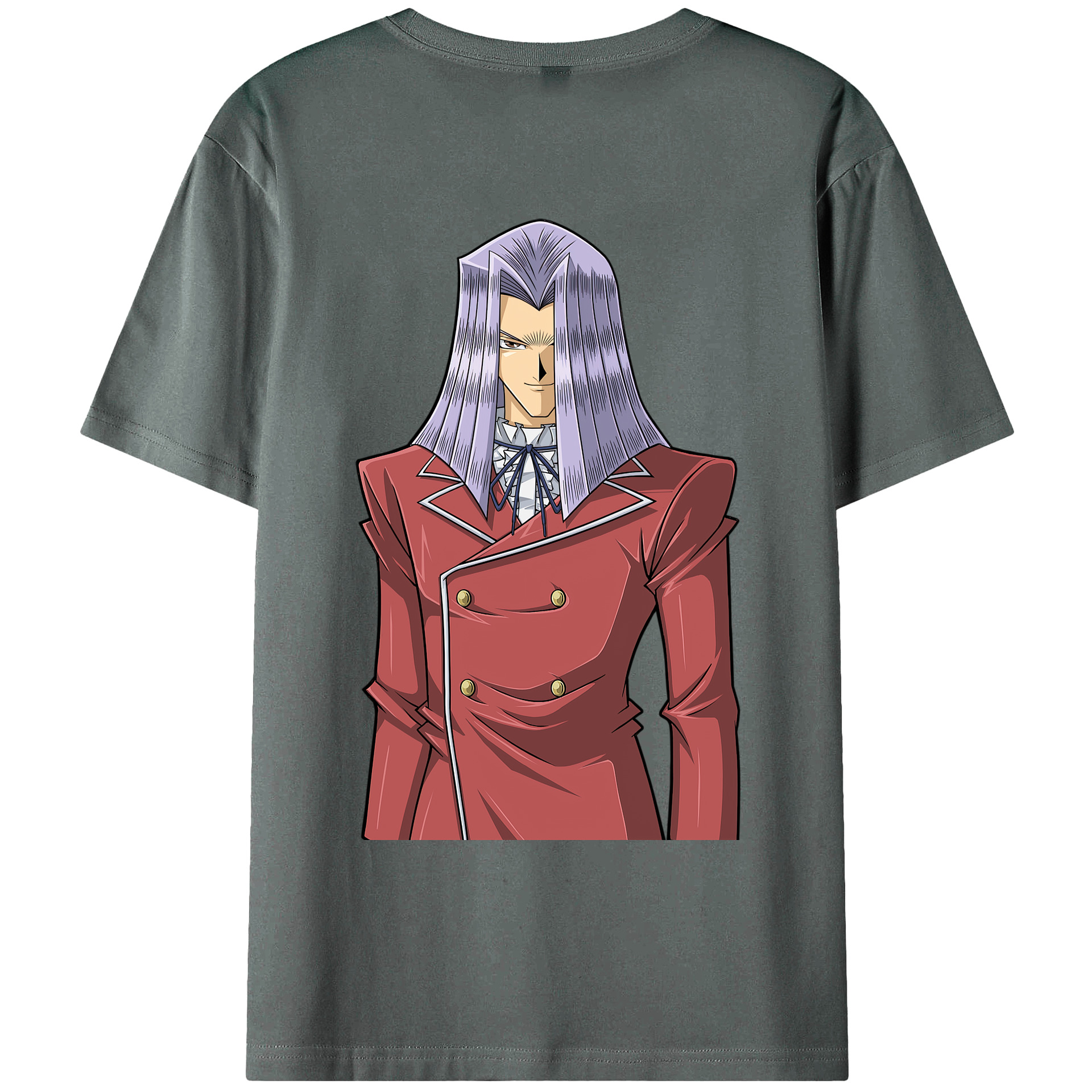 （画像用） 遊☆戯☆王 Yu-Gi-Oh! 綿100％ メンズ半袖Tシャツ（バックプリント） 通気性